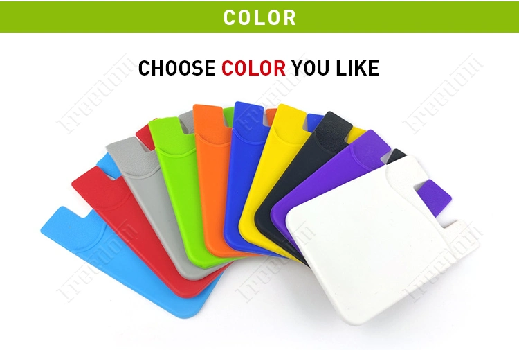 Custom Silicone Self Adhesive Cell Phone Credit Card Holder