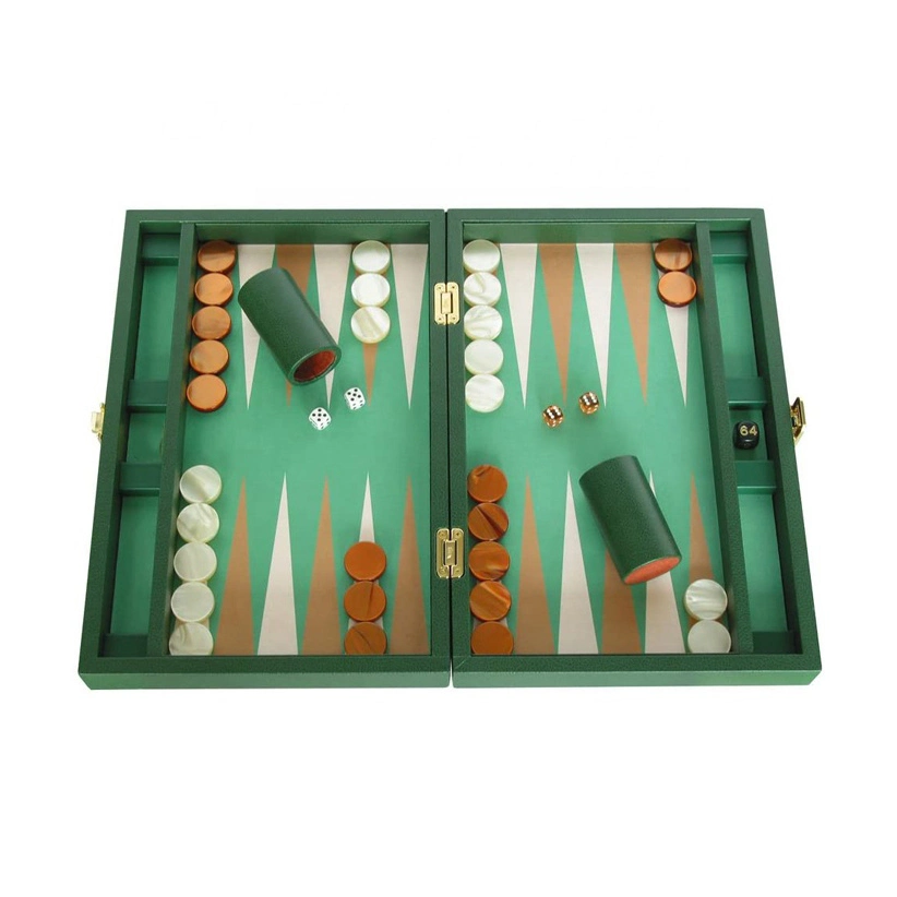 Play Fun Board Game Backgammon Checkers Roll up Style Travel Backgammon
