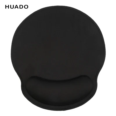 Huado ブラック人間工学に基づいたマウスパッド リストレスト付き、痛みを和らげ、快適なリストレスト、コンピュータ/ラップトップ/ワイヤレス/オフィス/自宅/ゲームに最適 (ロックエッジ)